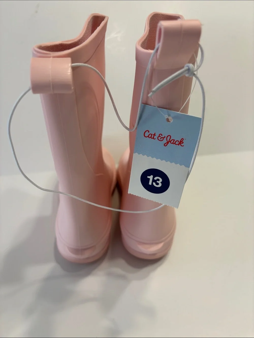 Cat & Jack Girl's Blush Pink Andy Slip-On Waterproof Rain Boots
